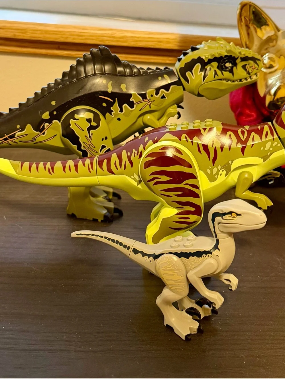 LEGO Jurassic World Dinosaur Bundle T-Rex Spinosaurus Velociraptor 3 Figures